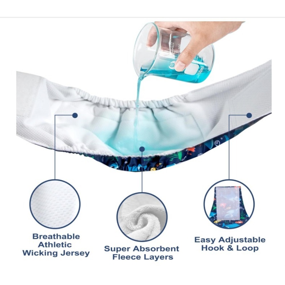 Wegrecco 5 Pc Male Dog Sz Large Belly Bands High Absorbency Pee Diaper Reusable - Picture 2 of 4